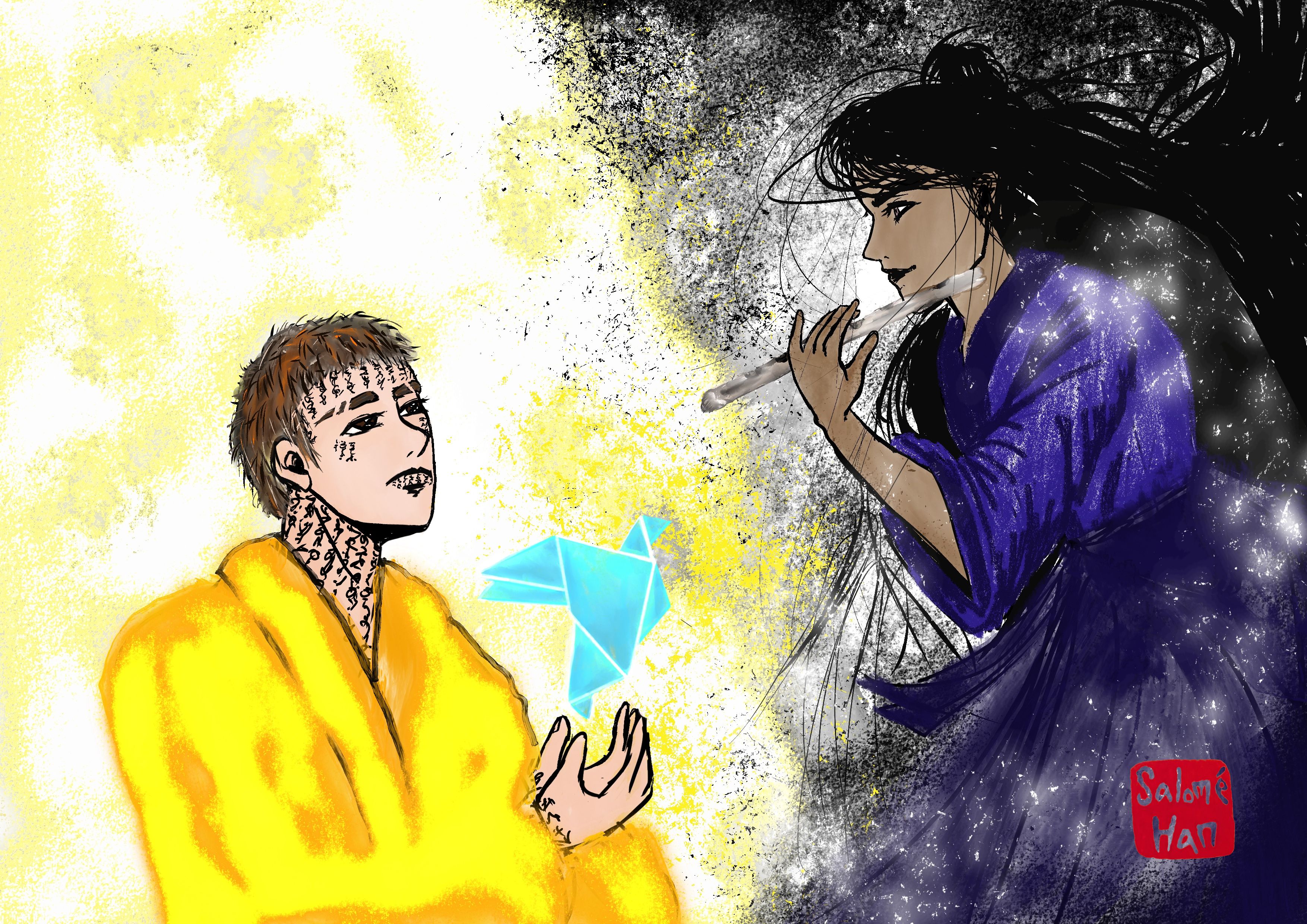 Fanart de Salomé Han pour Les Sabres Sacrés
